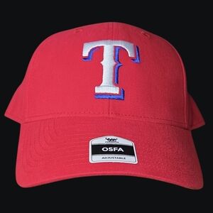 NWT Texas Rangers Major League Baseball Red Adjustable Cap